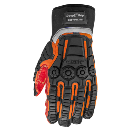 CESTUS Work Gloves , Deep II Grip #3075 PR M 3075 M